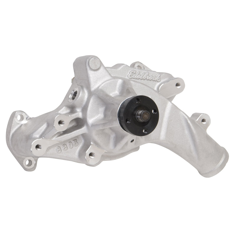 Edelbrock Water Pump High Performance Ford 1965-76 FE V8 Engines Standard Length Satin Finish - DTX Performance