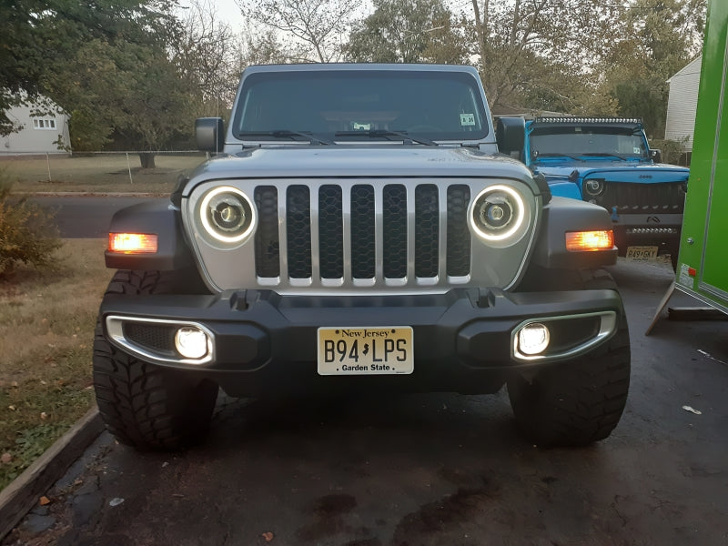 Oracle Oculus Bi-LED Projector Headlights for Jeep JL/Gladiator JT - Matte Black - 5500K - DTX Performance