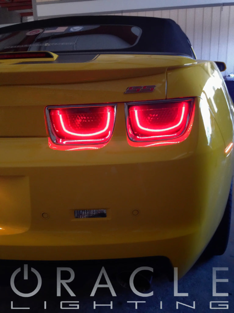 Oracle Chevy Camaro 10-13 Afterburner 2.0 Tail Light Halo Kit - Red - DTX Performance