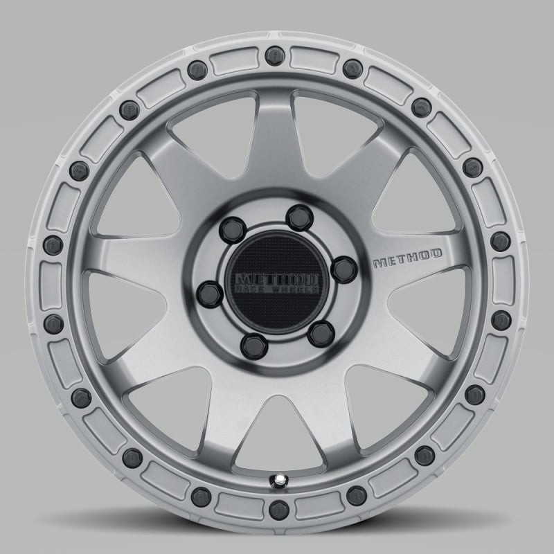 Method MR317 17x8.5 0mm Offset 6x5.5 106.25mm CB Matte Titanium Wheel - DTX Performance