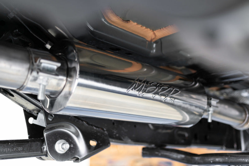 MBRP 18-20 Jeep Wrangler JL 2.5in Single Rear Exit Cat Back Exhaust - Aluminum - DTX Performance