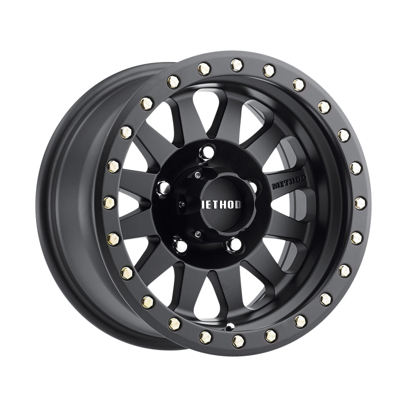 Method MR304 Double Standard 15x10 -50mm Offset 5x4.5 83mm CB Matte Black Wheel - DTX Performance