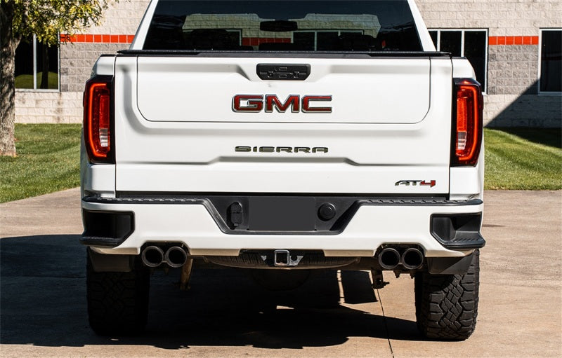 Corsa 19-23 Chevy Silverado 1500 CatBack Dual Rear Exit with Twin 4in Black Powder Ct ProSeries Tips - DTX Performance