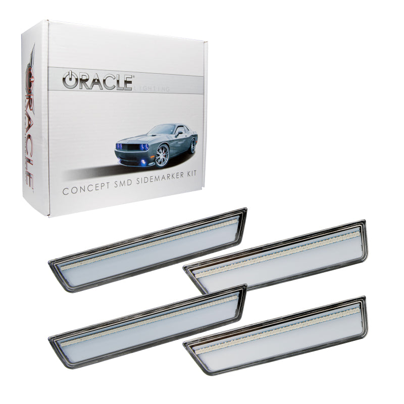 Oracle 08-14 Dodge Challenger Concept Sidemarker Set - Clear - No Paint - DTX Performance