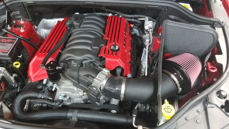 JLT 12-20 Jeep Grand Cherokee SRT8 6.4L Black Tex CAI Kit w/Red Filter (12-20 CARB Exempt) - DTX Performance