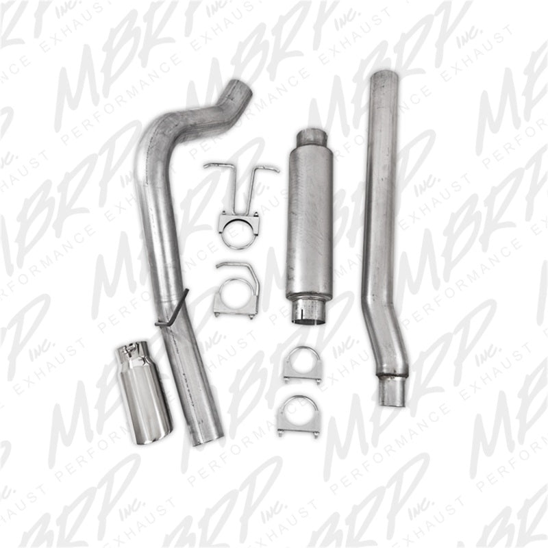 MBRP 11-13 Ford F-250/350/450 6.2L V8 Gas 4in Cat Back Single Side Alum Exhaust System - DTX Performance