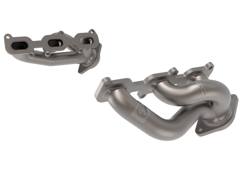 aFe Twisted Steel Shorty Header 11-17 Ford Mustang V6-3.7L - Titanium Coat Finish - DTX Performance