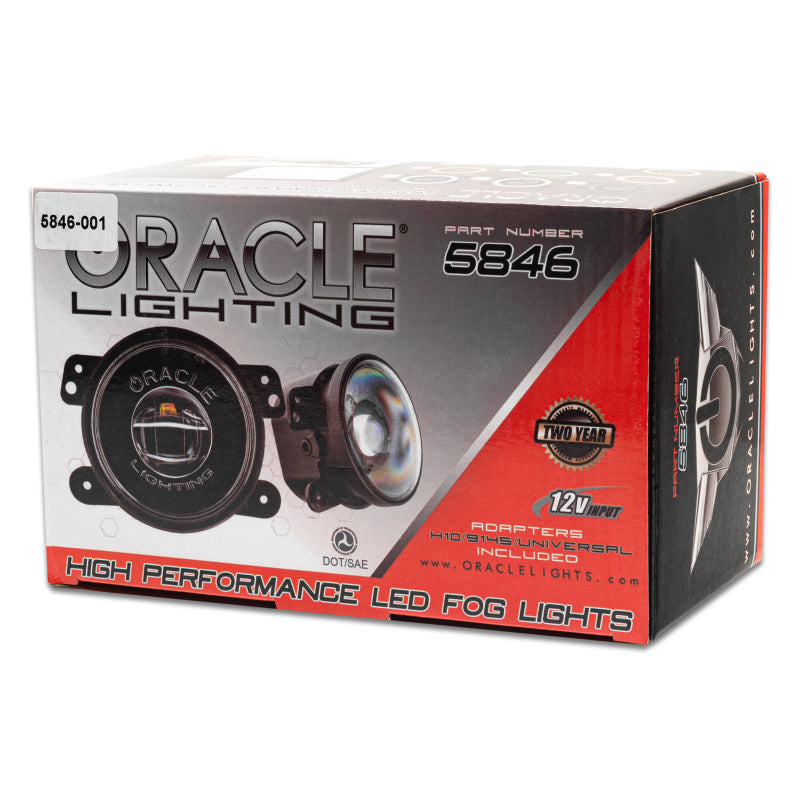 Oracle Jeep Wrangler JK/JL/JT High Performance W LED Fog Lights - White - DTX Performance