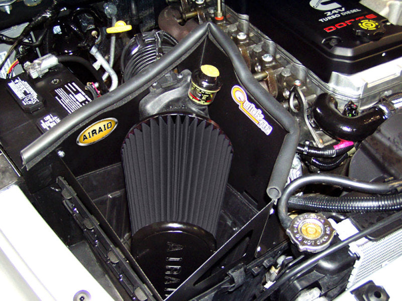 Airaid 03-04 Dodge Cummins 5.9L DSL (exc. 600 Series) CAD Intake System w/o Tube (Dry / Black Media) - DTX Performance