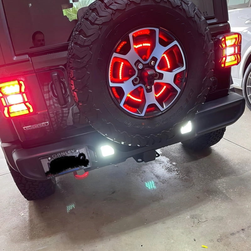 Oracle Rear Bumper LED Reverse Lights for Jeep Wrangler JL - 6000K - DTX Performance