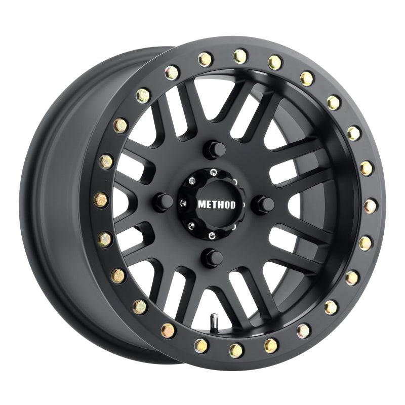 Method MR406 UTV Beadlock 14x10 / 5+5/-2mm Offset / 4x156 / 132mm CB Matte Black Wheel - DTX Performance