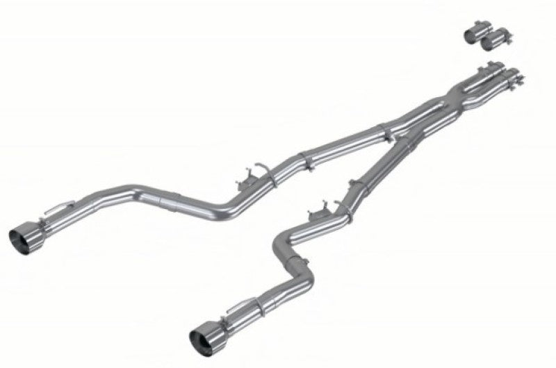 MBRP 17-21 Charger 5.7L/6.2L/6.4L 3in Race Profile Cat-Back w/ Dual Tips Aluminized Steel Exhaust - DTX Performance