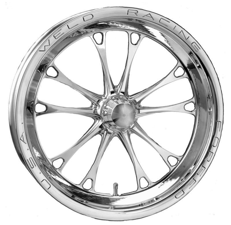 Weld V-Series 1-Piece 15x3.5 / Strange Spindle MT / 1.75in. BS Polished Wheel - Non-Beadlock - DTX Performance