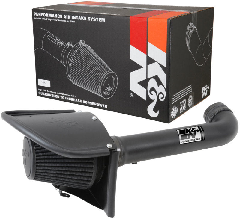 K&N 71 Series Performance Intake Kit for 12-18 Jeep Wrangler 3.6L V6 (12-15 CARB Approved) - DTX Performance