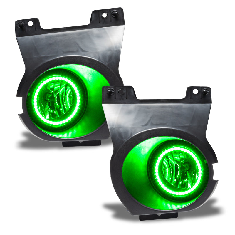 Oracle Lighting 11-14 Ford F-150 Pre-Assembled LED Halo Fog Lights -Green - DTX Performance