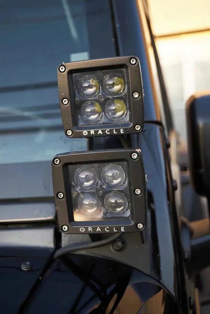 Oracle Black Series - 7D 3in W LED Square Spot/Flood Light - 6000K - DTX Performance