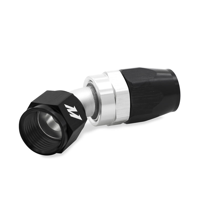 Mishimoto Aluminum -8AN 45 Degree Fitting - Black - DTX Performance