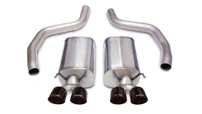 Corsa 06-13 Chevrolet Corvette C6 Z06 7.0L V8 Black Sport Axle-Back Exhaust - DTX Performance