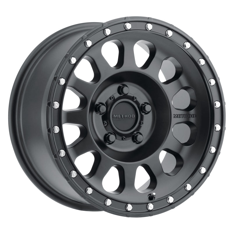 Method MR315 17x8.5 0mm Offset 5x5 71.5mm CB Matte Black Wheel - DTX Performance