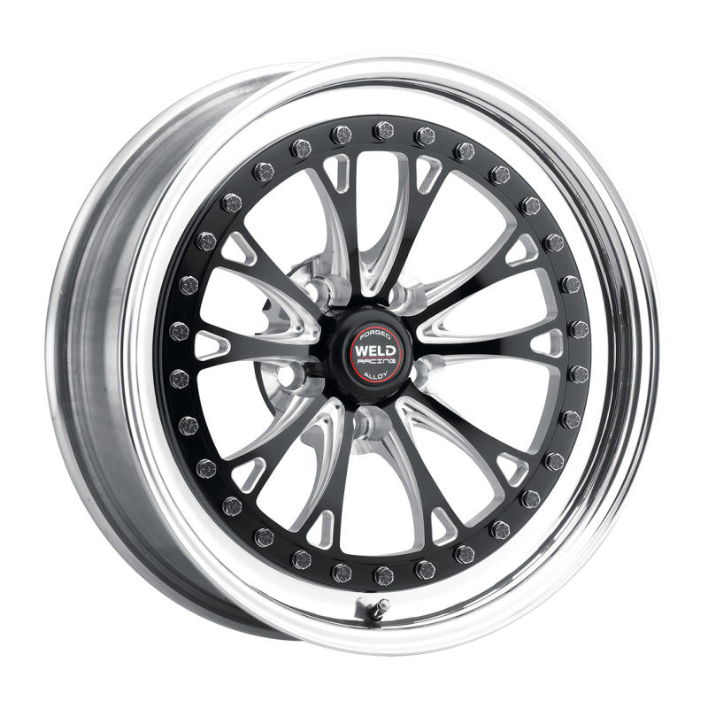 Weld Vitesse 17x10 / 5x4.5mm BP / 8in. BS Low Pad Black Wheel - Polished Non-Beadlock - DTX Performance