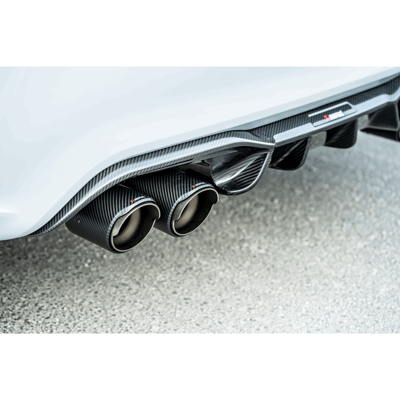 Akrapovic 2018+ BMW M2 Competition/M2 CS (F87N) Slip-On Line (Titanium) w/Carbon Fiber Tips - DTX Performance