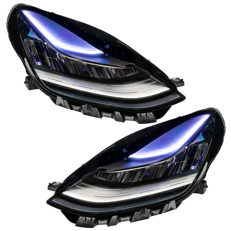 Oracle 17-21 Tesla Model 3 Headlight DRL Upgrade Kit - ColorSHIFT 2 - DTX Performance