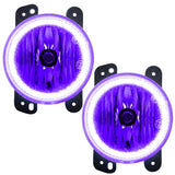 Oracle Lighting 10-15 Jeep Wrangler JK Pre-Assembled LED Halo Fog Lights -UV/Purple