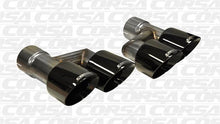 Load image into Gallery viewer, Corsa 15-16 Ford Mustang GT 5.0 Black Quad Tips Kit - DTX Performance