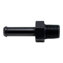 Load image into Gallery viewer, DeatschWerks 1/8in NPT Male Thread 1/4in Hose Barb - Anodized Matte Black - DTX Performance