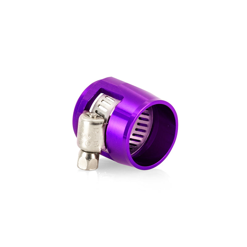 Mishimoto Aluminum -12AN Hex Finishers - Purple - DTX Performance