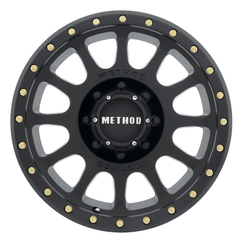 Method MR305 NV 20x10 -18mm Offset 8x6.5 130.81mm CB Matte Black Wheel - DTX Performance