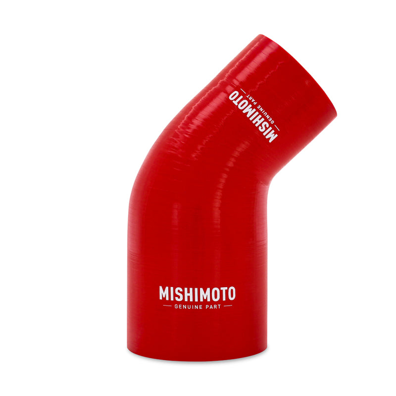 Mishimoto Silicone Reducer Coupler 45 Degree 2.25in to 3in - Red - DTX Performance