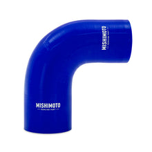 Load image into Gallery viewer, Mishimoto Silicone Reducer Coupler 90 Degree 2.75in to 3in - Blue - DTX Performance