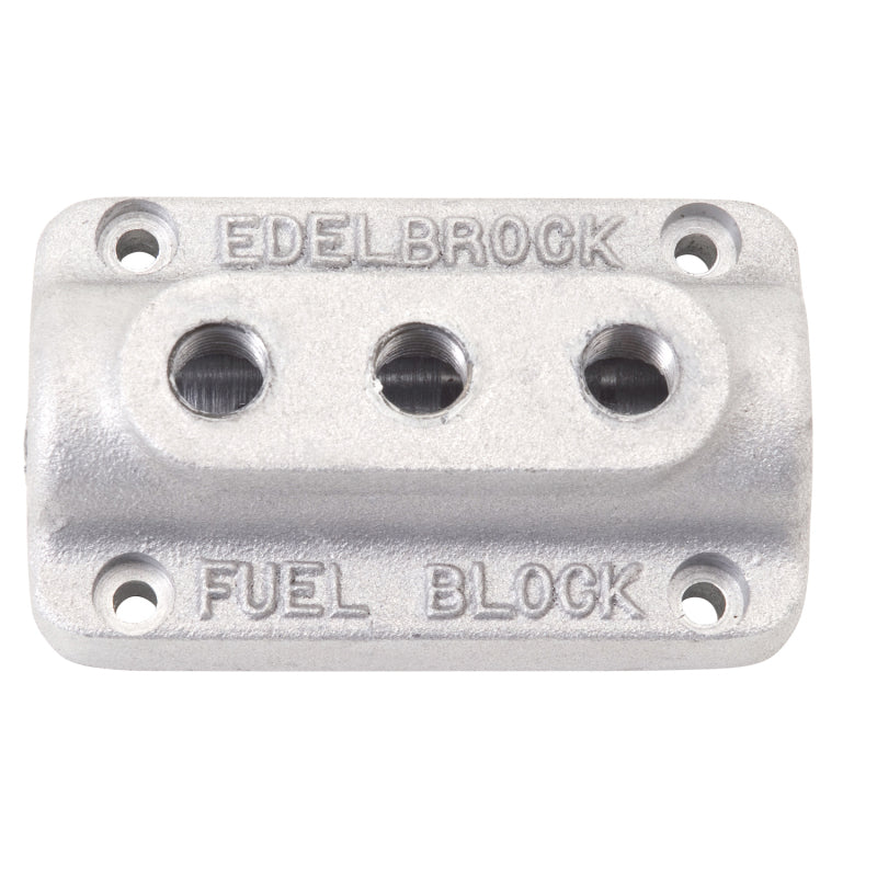 Edelbrock Fuel Block Triple As Cast - DTX Performance