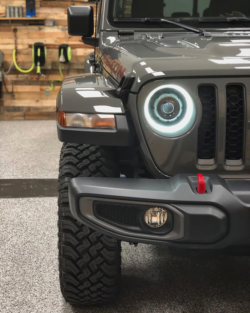 Oracle Oculus Bi-LED Projector Headlights for Jeep JL/Gladiator JT - Matte Black - 5500K - DTX Performance