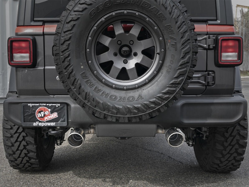 Rebel Series 2.5in 304 SS Cat-Back Exhaust w/ Polished Tips 2018+ Jeep Wrangler (JL) V6 3.6L - DTX Performance