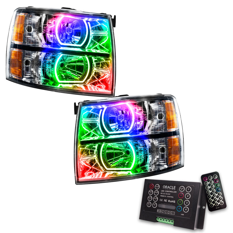 Oracle 07-13 Chevrolet Silverado SMD HL - Square Style - ColorSHIFT w/ 2.0 Controller - DTX Performance