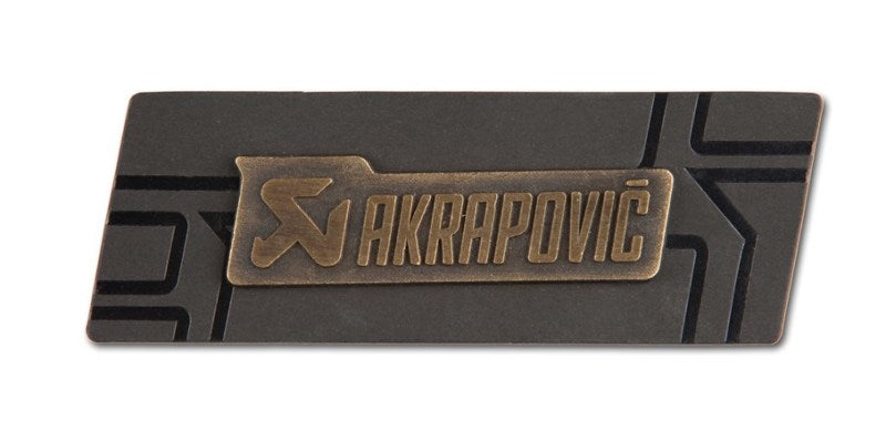 Akrapovic Brass sign badge - DTX Performance