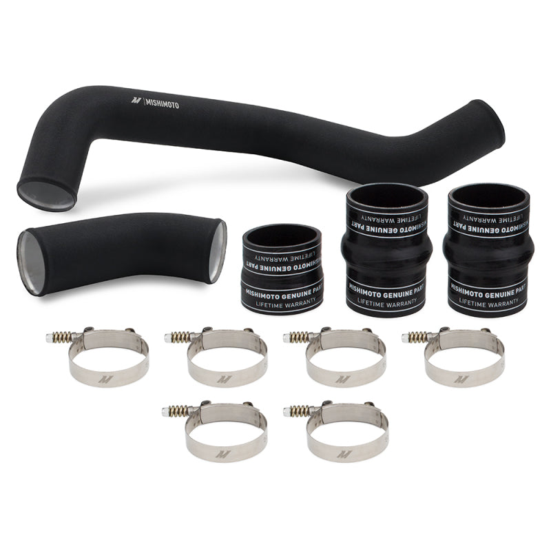 Mishimoto 17-19 GM 6.6L L5P Hot-Side Pipe and Boot Kit Wrinkle Black - DTX Performance