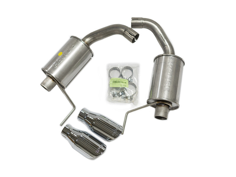 Roush 2015-2024 Ford Mustang 3.7L/2.3L V6/I4 Exhaust Kit w/ Round Tips - DTX Performance