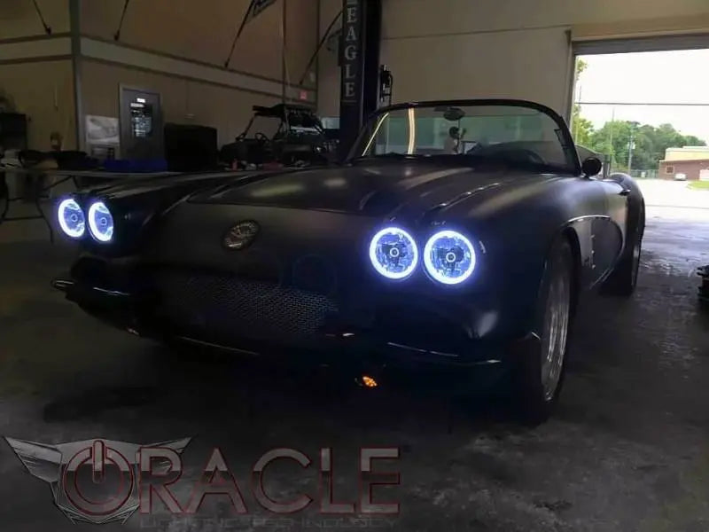 Oracle Pre-Installed Lights 5.75 IN. Sealed Beam - White Halo - DTX Performance