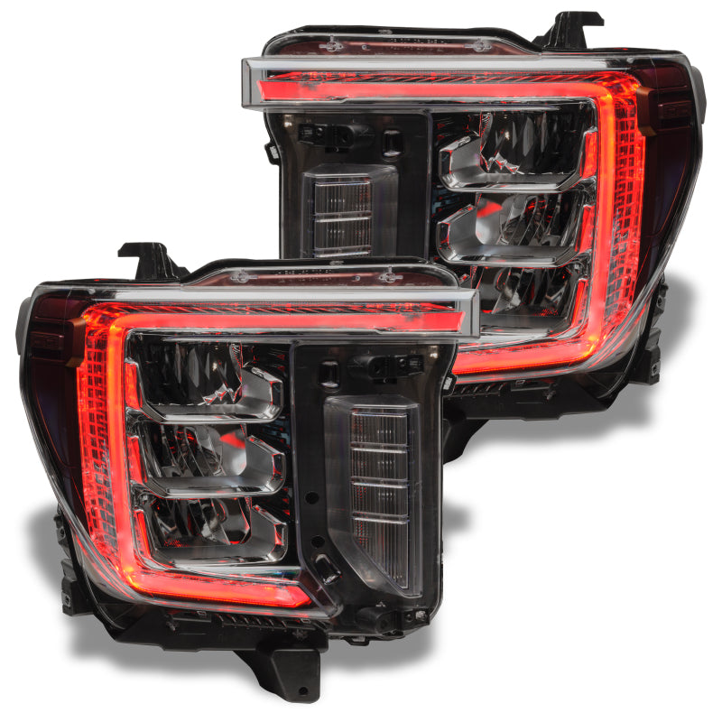 Oracle 20-21 GMC Sierra 2500/3500 HD RGB+W Headlight DRL Upgrade Kit - ColorSHIFT - DTX Performance