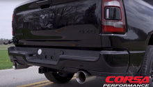 Load image into Gallery viewer, Corsa 2019 Ram 1500 5.7L Crew Cab w/ 57in or 76in Bed Cat-Back Dual Rr Exit 5in Satin Polished Tips - DTX Performance