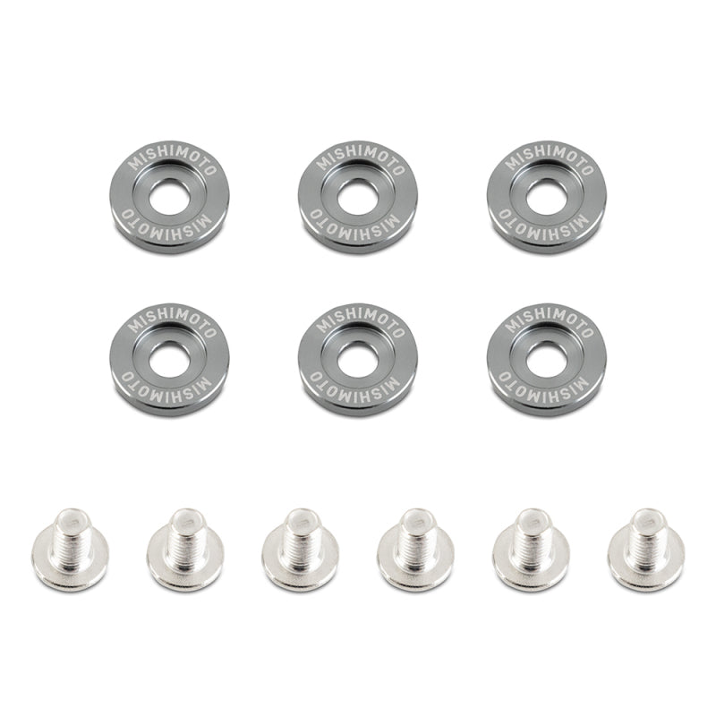 Mishimoto Small Fender Washer Kit (6pcs) - Gunmetal - DTX Performance