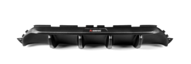 Akrapovic 18+ BMW M5 (F90) Rear Carbon Fiber Diffuser - Matte w/Red Akrapovic Logo - DTX Performance