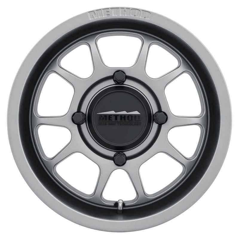 Method MR409 Bead Grip 14x7 / 4+3/13mm Offset / 4x156 / 132mm CB Steel Grey Wheel - DTX Performance