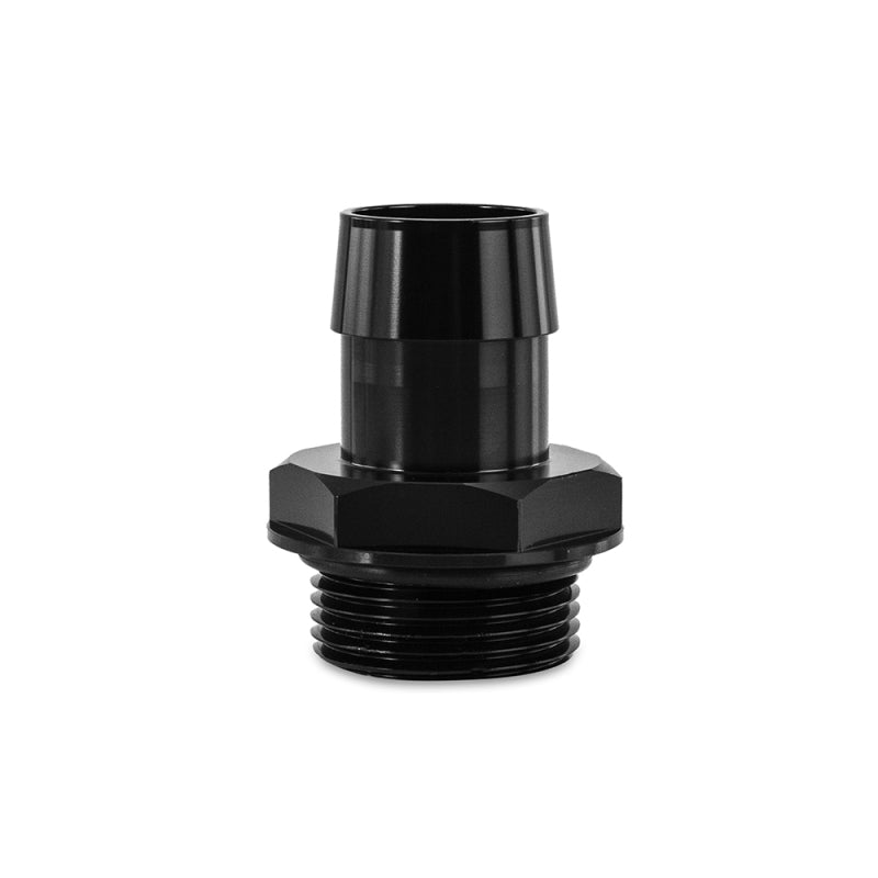 Mishimoto -16ORB to 1in. Hose Barb Aluminum Fitting - Black - DTX Performance