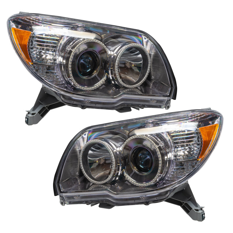 Oracle Lighting 06-09 Toyota 4-Runner Sport Pre-Assembled LED Halo Headlights -Red - DTX Performance