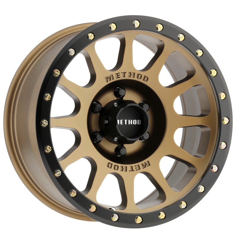 Method MR305 NV 18x9 -12mm Offset 6x5.5 108mm CB Method Bronze/Black Street Loc Wheel - DTX Performance