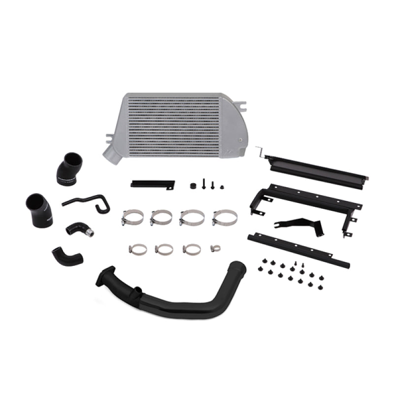 Mishimoto 2015 Subaru WRX Top-Mount Intercooler Kit - Polished Cooler & Black Pipes - DTX Performance